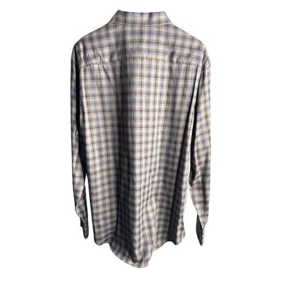 Joseph Abboud Men's Gray Multi Check Long-Sleeve BD Dress Shirt Size XL NWT - Picture 2 of 6